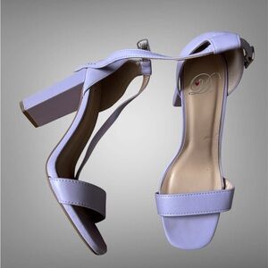 Delicious Light Purple Block Heel Sandals